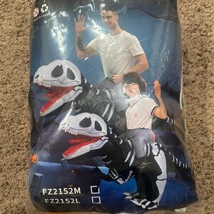 Inflatable Dinosaur Costume with Skeleton Design